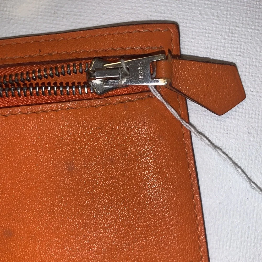 Hermès lamb leather pochette
